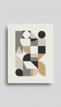 Muted Geometric Shapes Poster